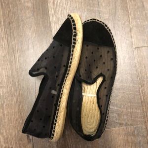 Black espadrilles